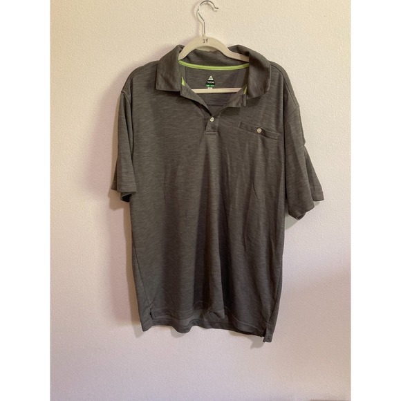 Other - Bolle Golf Tech Men Gray Polo Shirt Size XL Short Sleeve with Pocket Sport
